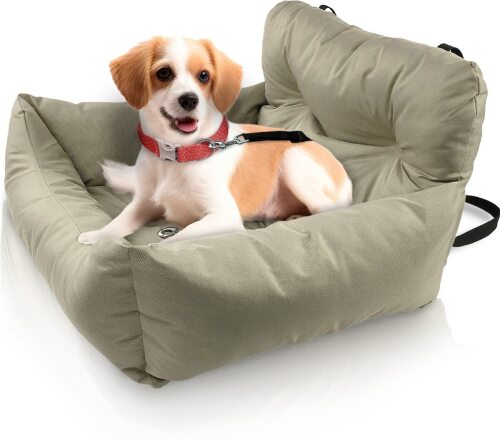 Precious Tails Seat Belt Compatible Travel Bolster Cat & Dog Bed - Lot 9017