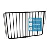 Cardinal Gates SS30OD Outdoor Dog Gate for Stairs – Adjustable Aluminum Safety Gate for Kids & Pets – Toddler Gate for Patio, Deck, Porch – Wall Mounted – Black – Screw in - Thumbnail 1