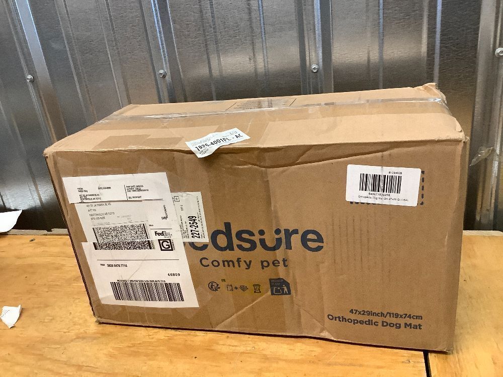 Bedsure XXL Dog Bed for Crate - Extra Large Orthopedic Pet Beds with Removable Machine Washable Cover, NOT Waterproof Egg Crate Foam Puppy Pad, Suitable for Pet Up to 100 lbs, 47"x29" - Image 3 - Lot 9079