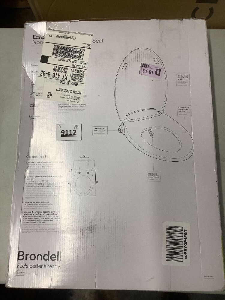Brondell Bidet Toilet Seat Non-Electric Swash Seat, Fits Round Toilets, White – Dual Nozzle System, Ambient Water Temperature – Bidet with Easy Installation - Image 5 - Lot 9112
