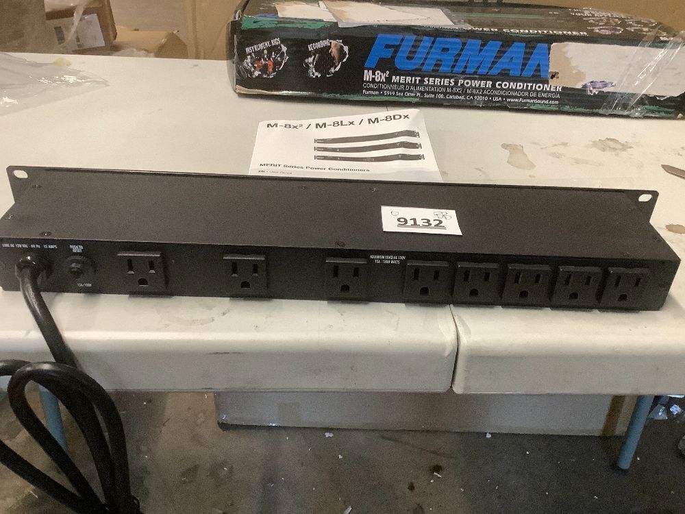 Furman M-8X2 Merit Series 8 Outlet Power Conditioner and Surge Protector - Image 3 - Lot 9132