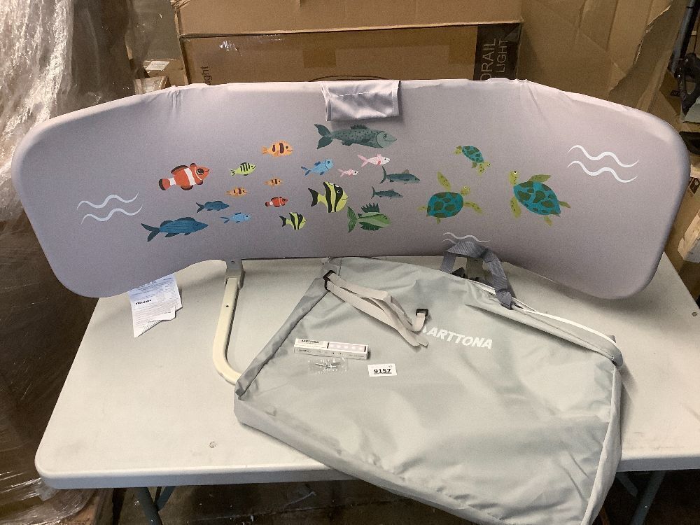 Toddler Bed Rail with Night Light - Foldable Bed Side Rails - Fits for Most Beds Bed Rails for Full Size Bed, Queen Size Rails, Twin Rails - Portable Fence for Baby - 48inch - Image 2 - Lot 9157