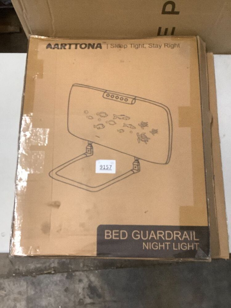 Toddler Bed Rail with Night Light - Foldable Bed Side Rails - Fits for Most Beds Bed Rails for Full Size Bed, Queen Size Rails, Twin Rails - Portable Fence for Baby - 48inch - Image 5 - Lot 9157