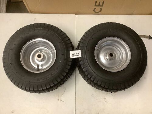 15x6.00-6 Lawn Mower Turf Tires, 4 PLY, Pack of 2 - Lot 9162