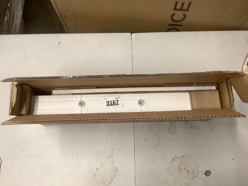 Lotus & Windoware Cordless, 2 Inch Faux Wood Blind, Window Blinds, Blinds & Shades, Blinds for Indoor Windows, Embossed, 16" x 36", Bright White - Image 2 - Lot 9167