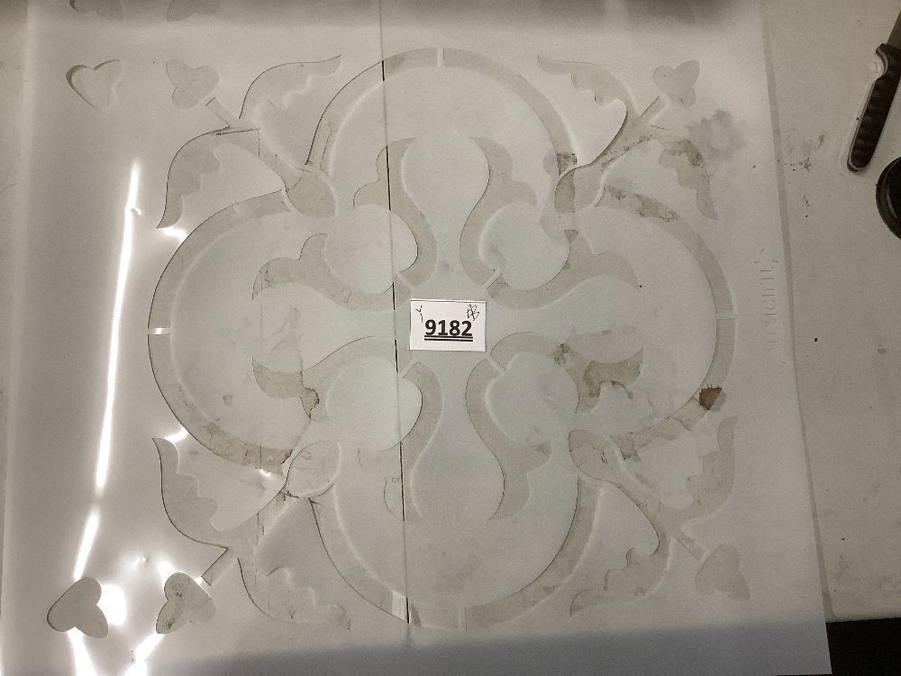 STENCILIT Scandinavian Large Floor Stencils - Tile Stencil, Stencils for Painting Floors, Concrete Stencils for Patio, Modern Tile Decor - Image 2 - Lot 9182
