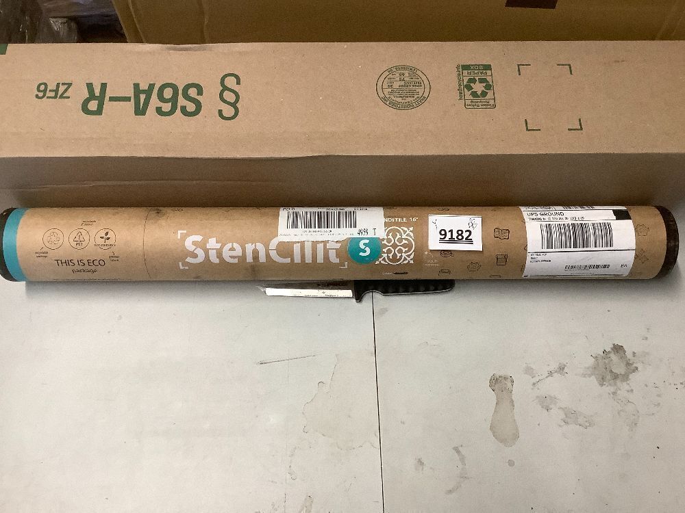 STENCILIT Scandinavian Large Floor Stencils - Tile Stencil, Stencils for Painting Floors, Concrete Stencils for Patio, Modern Tile Decor - Image 5 - Lot 9182