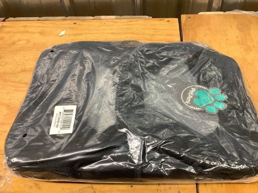 PetAmi Dog Bike Basket, Soft-Sided Ventilated Dog Bike Carrier Backpack, Pet Bicycle Basket for Bike Handlebar, Small Medium Puppy Cat Kitten Car Booster Seat with Safety Strap, Max 18 lbs, Black - Image 2 - Lot 9253