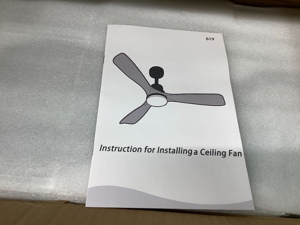 36" Ceiling Fans [with Lighting Remote Control], Indoor Outdoor Modern Wooden Ceiling Fan [with 3 Solid Wood Blades] for Kids' Rooms, bedrooms, Offices and More.… - Image 3 - Lot 9348