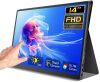 Portable Monitor Touchscreen 14 Inch 1200P Touch Screen Monitor Portable with Protective Sleeve CNC Metal HDMI USB C 100% sRGB Ultra-Slim Travel Monitors for Laptop, PC, Mac, Phone, Switch - Thumbnail 1