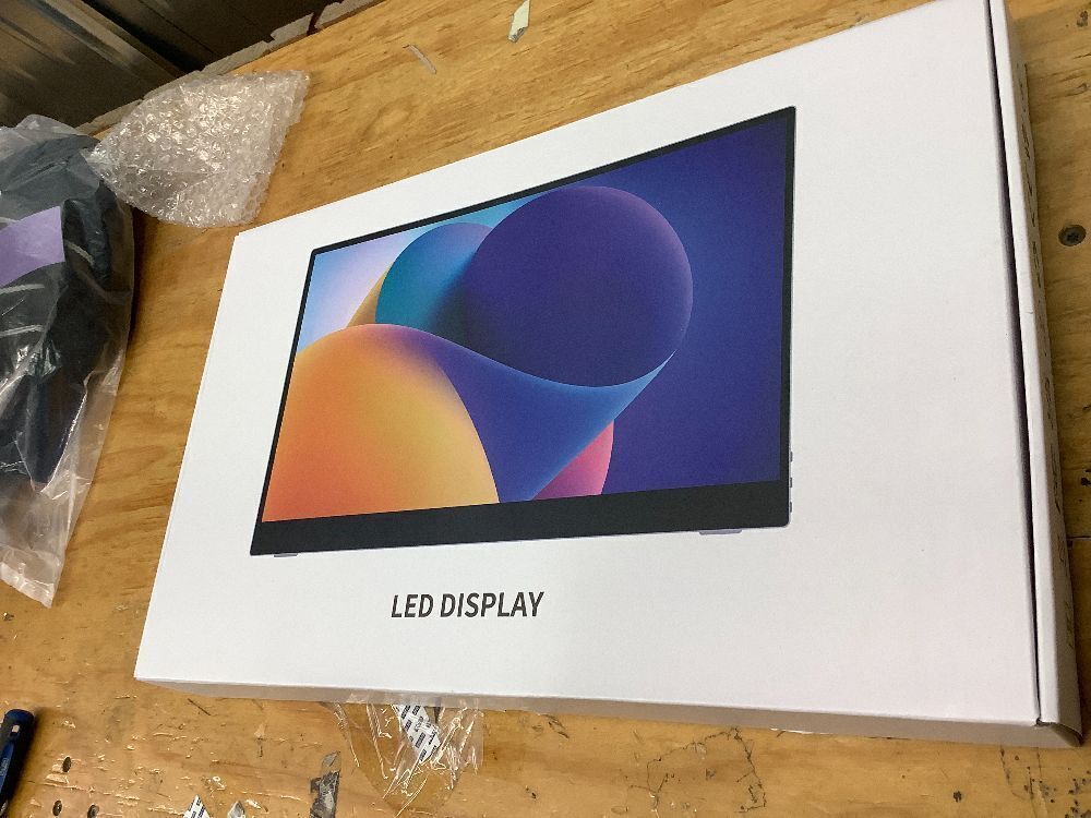 Portable Monitor Touchscreen 14 Inch 1200P Touch Screen Monitor Portable with Protective Sleeve CNC Metal HDMI USB C 100% sRGB Ultra-Slim Travel Monitors for Laptop, PC, Mac, Phone, Switch - Image 3 - Lot 9353