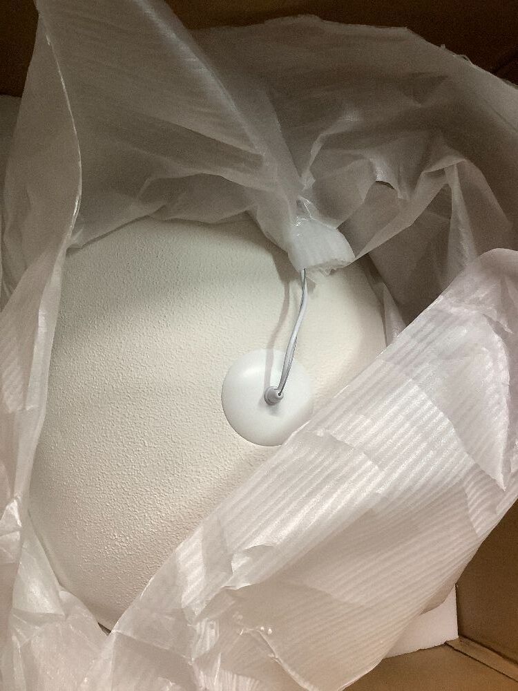 27.6in Modern Pendant Light for Dining Room Kitchen Island Hallway Restaurant Hanging Lamp E26 Base Japanese Wabi-Sabi Style Bird Nest Shape Lighting Fixture - Image 2 - Lot 9388