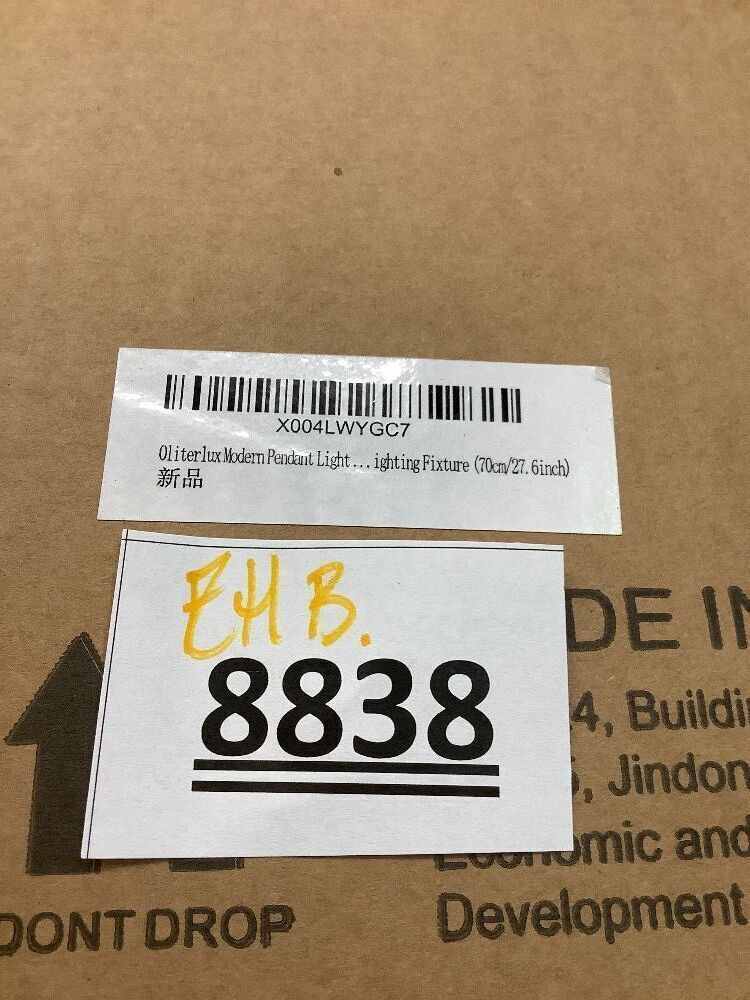 27.6in Modern Pendant Light for Dining Room Kitchen Island Hallway Restaurant Hanging Lamp E26 Base Japanese Wabi-Sabi Style Bird Nest Shape Lighting Fixture - Image 4 - Lot 9388