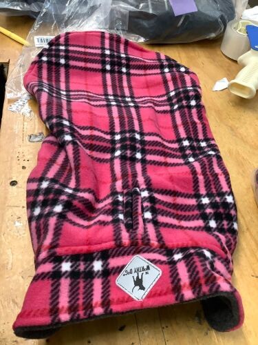 Pink Plaid Fleece Jacket - Lot 9398
