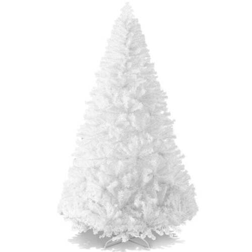 Artificial White Christmas Tree, Unlit Pine Design w/Easy Assembly - Lot 9401