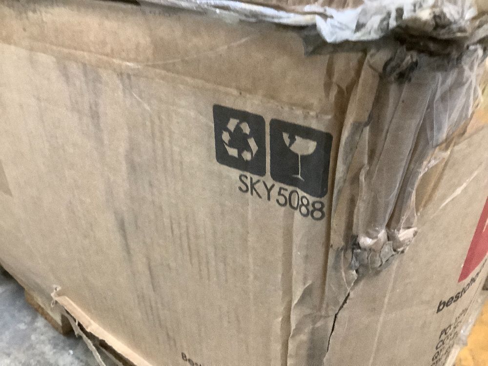 Pre-Lit Snow Flocked Artificial Pine Christmas Tree w/ Warm White Lights - Image 3 - Lot 9007