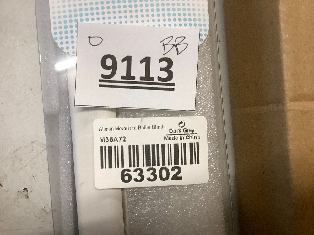 Allesin Motorized Roller Blinds with Remote Control for Windows, Blackout Smart Roller Shade, Battery Powered Electric Smart Blind - Image 3 - Lot 9113