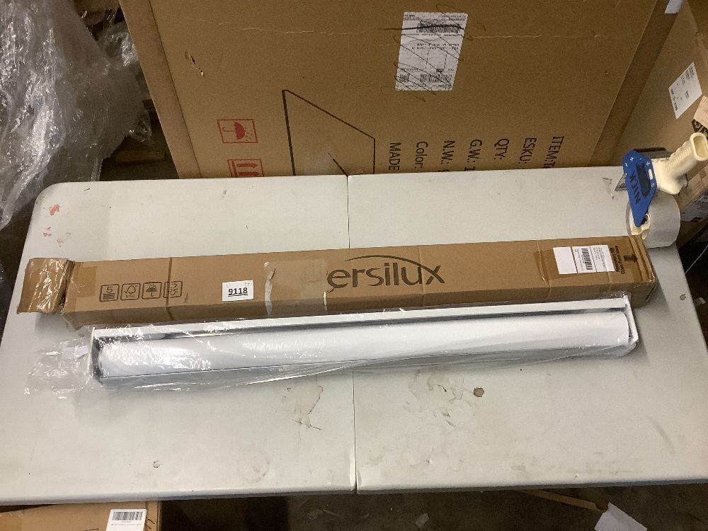 Persilux Free-Stop Cordless 100% Blackout Roller Shades for Windows, Natural Woven Fabric UV Protection Privacy Thermal Insulated Window Blinds for Indoor Windows, Home, Bedroom - Image 2 - Lot 9118