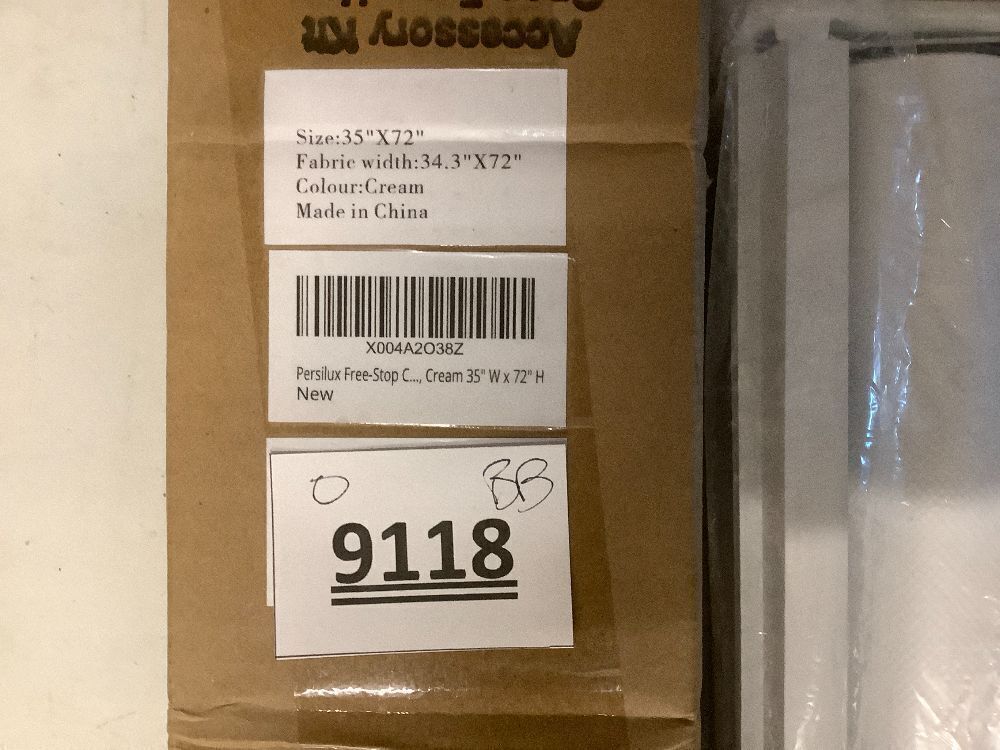 Persilux Free-Stop Cordless 100% Blackout Roller Shades for Windows, Natural Woven Fabric UV Protection Privacy Thermal Insulated Window Blinds for Indoor Windows, Home, Bedroom - Image 3 - Lot 9118