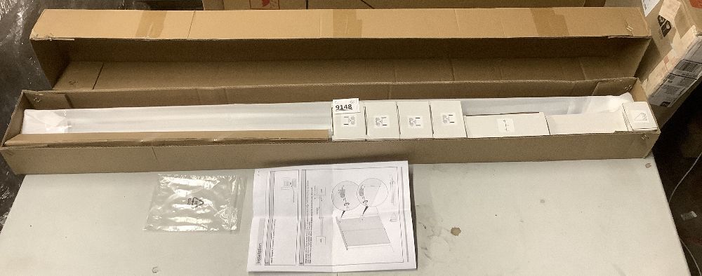 Heavy Duty Double Bypass Sliding Closet Door Track Kit Hardware, 48'/4FT Aluminium Alloy Pocket Door Track Rail Set, Silver - Image 2 - Lot 9148