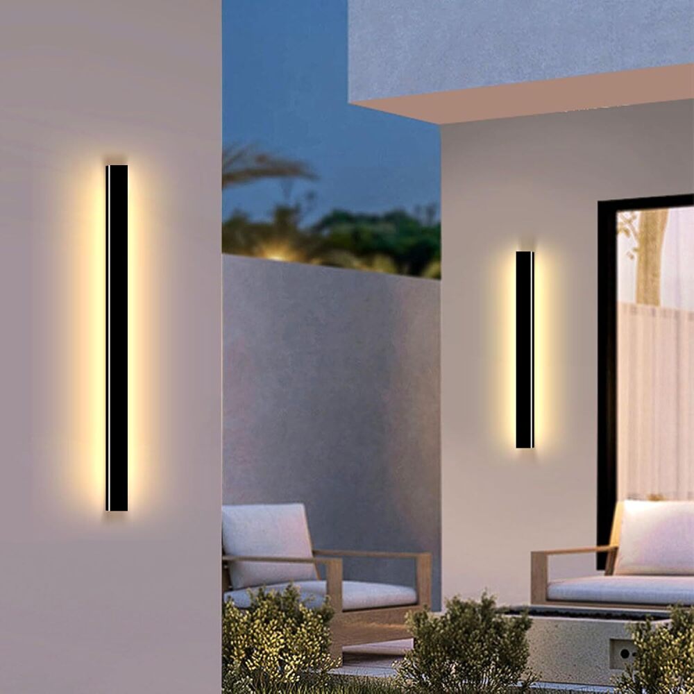 Modern Outdoor Wall Lights 31 Inch Long Wall Sconce LED IP65 Waterproof Outdoor Wall Lamp 3000K Modern Wall Mount Exterior Light Fixture for House Garage, 1Pack - Image 1 - Lot 9168