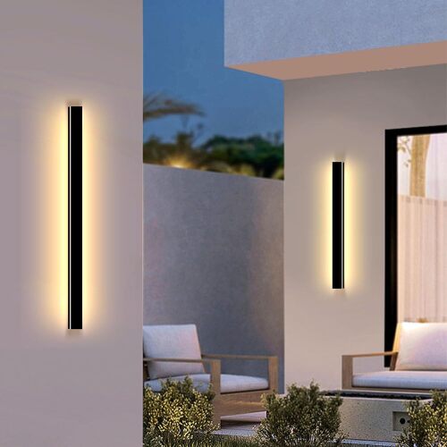 Modern Outdoor Wall Lights 31 Inch Long Wall Sconce LED IP65 Waterproof Outdoor Wall Lamp 3000K Modern Wall Mount Exterior Light Fixture for House Garage, 1Pack - Lot 9168