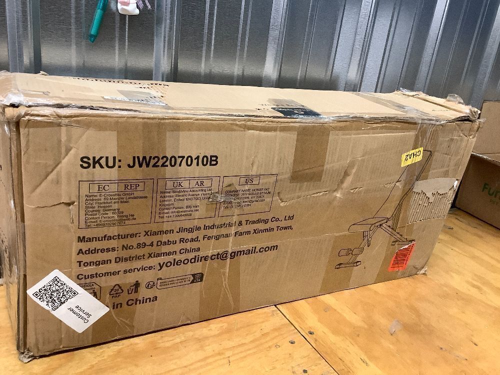 Yoleo Adjustable Weight Bench for Full Body Workout; Foldable Bench Press Bench of Home Gym Strength Training; Incline Decline Flat Utility Workout Bench with Quick Folding& Fast Adjustment (Black) - Image 3 - Lot 9277