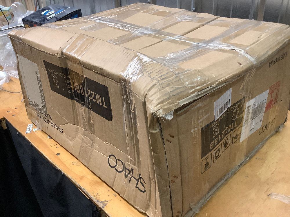 SHACO 22x18 Inch Drop In Black Bar Sink, 22 Inch Gunmetal Black Outdoor RV Laundry Utility Sink, Stainless Steel 16 Gauge Single Bowl Prep Small Kitchen Sink with Strainer Drain - Image 3 - Lot 9287