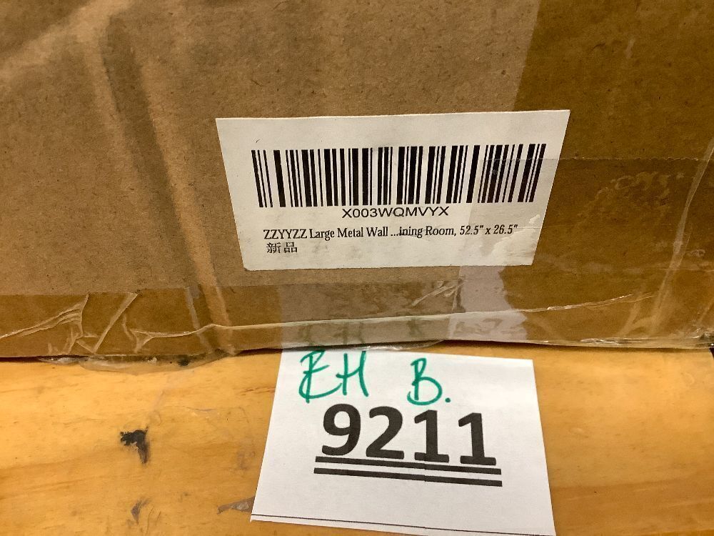 ZZYYZZ Large Metal Wall Decor, Boho Lotus Leaf Metal Wall Decoration, 3D Stacked Flower Wall Art Décor, Nautical Coastal Outdoor Wall Decor, for Living Room Bedroom Dining Room - Image 4 - Lot 9211