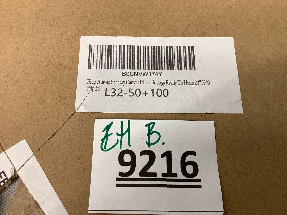 Farmhouse Wall Decor For Living Room Canvas Wall Art For Bedroom Blue Aurora Scenery Paintings Modern Bathroom Canvas Art Print Ready To Hang Office Pictures For Home Kitchen wall Decorations Artwork - Image 4 - Lot 9216