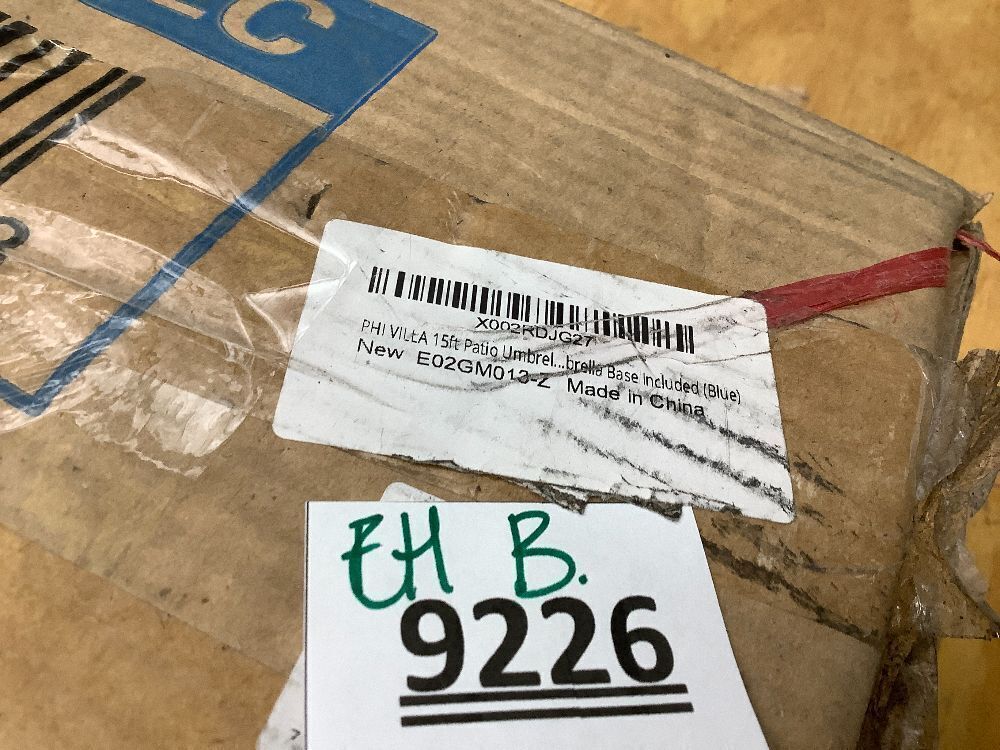 15 ft. Market Patio Umbrella 2-Side - Image 4 - Lot 9226