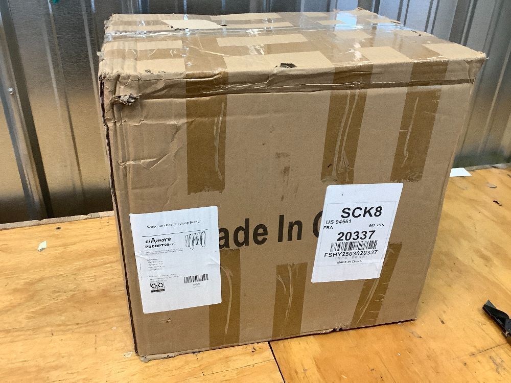 Wood Fence Border for Garden Beds – 9.8" H x 47" L Wooden Landscape Edging Panels, Rustic Decorative Outdoor Divider for Lawn, Path, and Yard Design (9-Pack) - Image 4 - Lot 9261