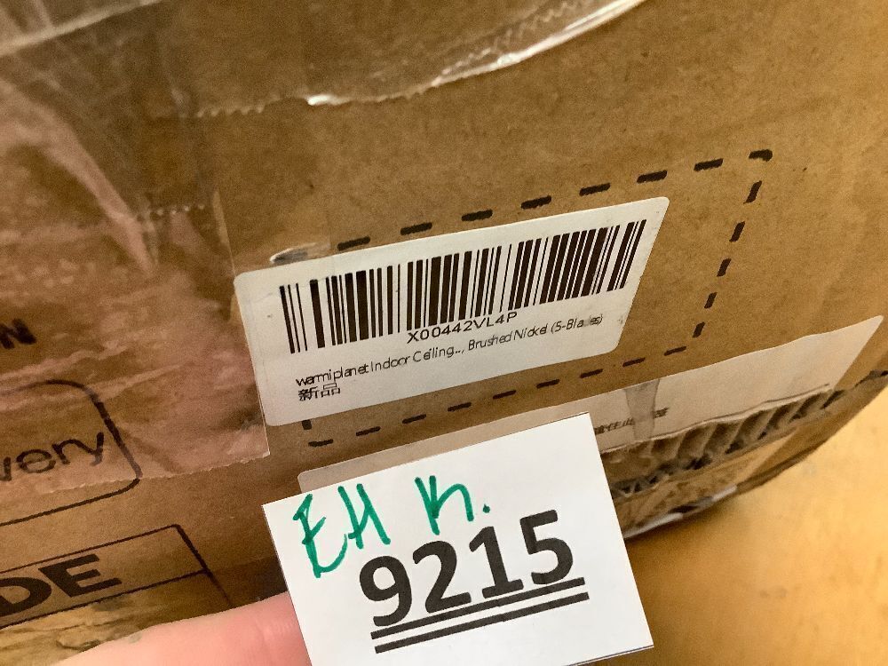 warmiplanet Ceiling Fan with Lights Remote Control, 52 Inch, Brushed Nickel (5-Blades) - Image 5 - Lot 9215