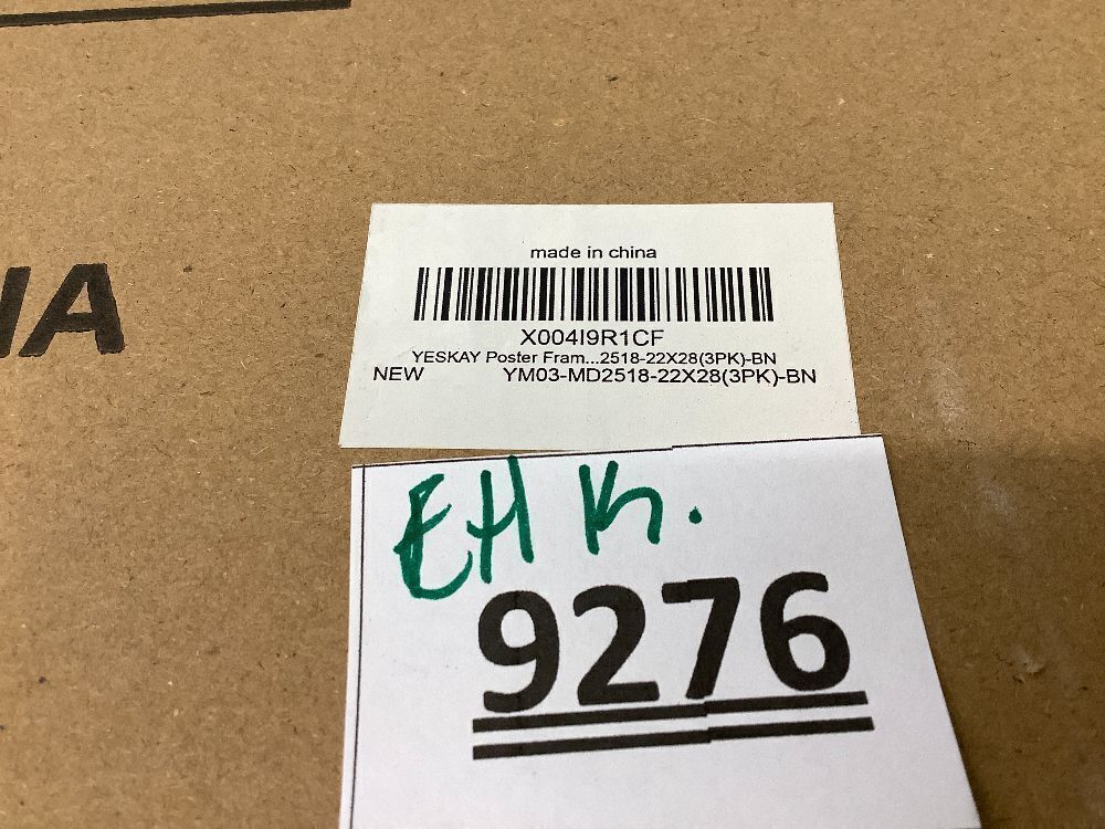 22x28 Picture Frame Brown Set of 3, Display Pictures 18x24 with Mat or 22 x 28 Without Mat, Poster Frames 22x28 for Wall Hanging Horizontal and Vertical - Image 4 - Lot 9276