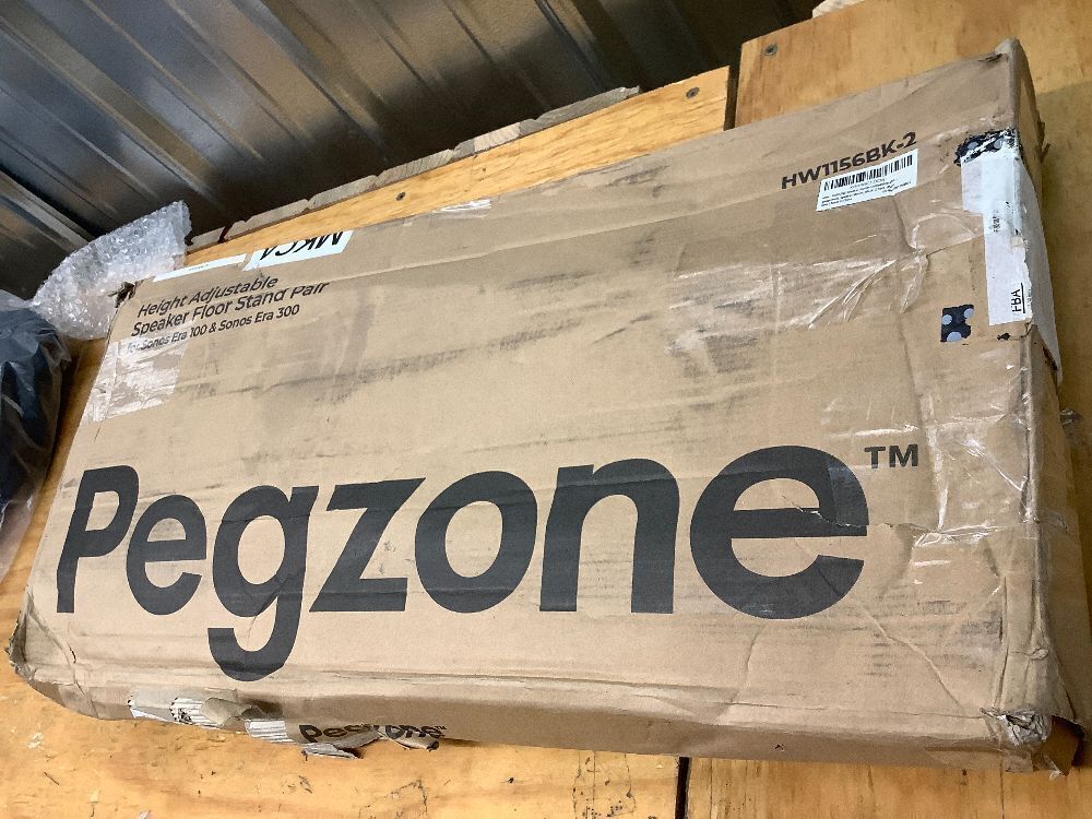 Adjustable Height Speaker Stands Compatible with SONOS Era 300 and Era 100, Height Adjustable up to 42.6'', Floor Stands with Cable Management, Speaker Mount, Black, 2 Pack (Pair) - Image 3 - Lot 9286