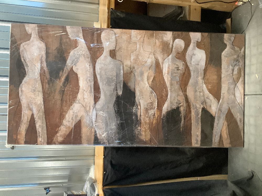 CHUDANHAO Graffiti Line Artwork Brown Picture Wall Decor Black Abstract Wall Art for Living Room Hotel Office Wall Hanging - Image 3 - Lot 9230