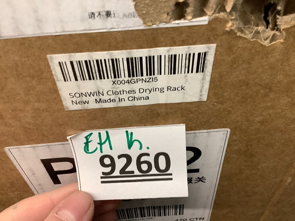 Large Capacity Double Drying Rack, Folding Rustproof Drying Rack with Non-Slip Clips and Drainage Shoe Rack, Height Adjustable, Airy and Quick Drying, Suitable for Balcony and Outdoor Use - Image 4 - Lot 9260