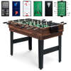 10-in-1 Combo Game Table Set w/ Pool, Foosball, Ping Pong, Chess - 2x4ft - Thumbnail 1