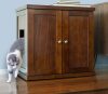 The Refined Feline Refined Deluxe Cat Litter Box, Mahogany, Large - Thumbnail 1