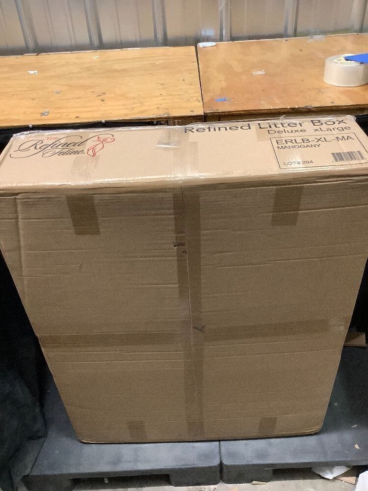 The Refined Feline Refined Deluxe Cat Litter Box, Mahogany, Large - Image 4 - Lot 9254