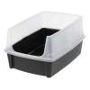 Open-Top Cat Litter Box with Shield and Scoop - Thumbnail 1
