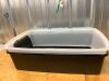 Open-Top Cat Litter Box with Shield and Scoop - Thumbnail 2