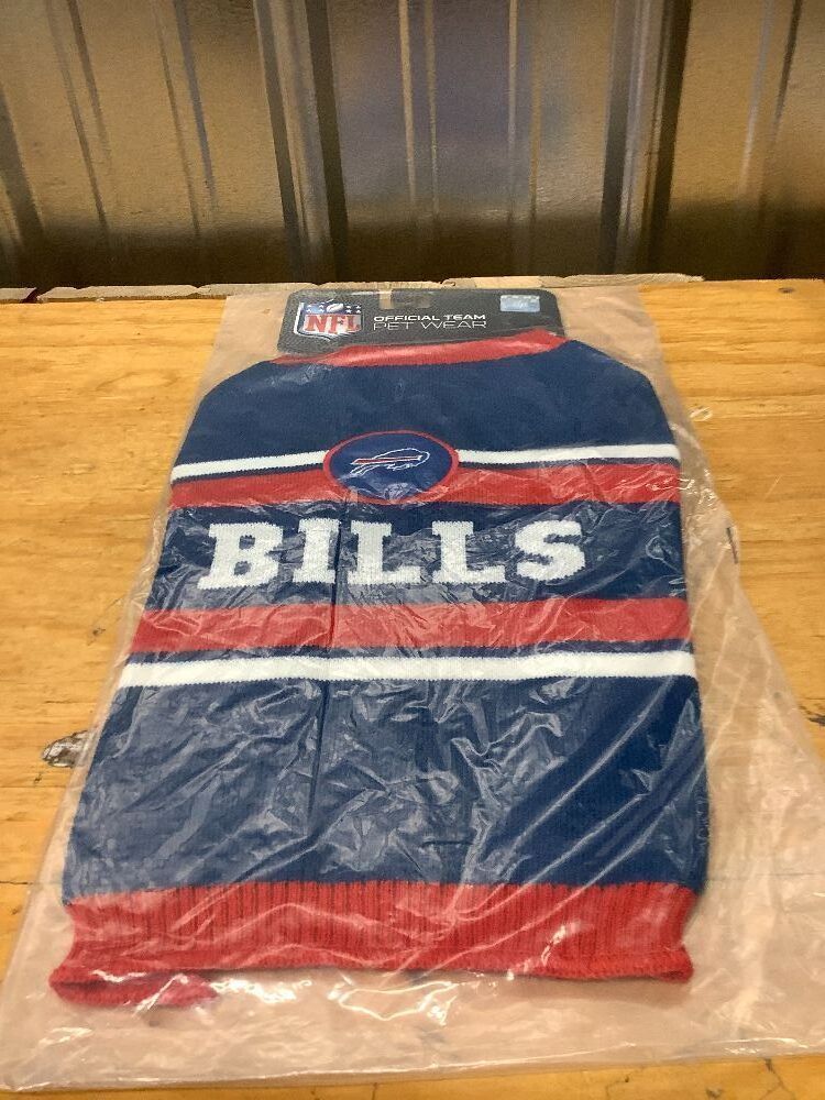Pets First NFL Buffalo Bills Dog Sweater, Size Medium. Warm and Cozy Knit Pet Sweater with NFL Team Logo, Best Puppy Sweater for Large and Small Dogs, Team Color - Image 2 - Lot 9390