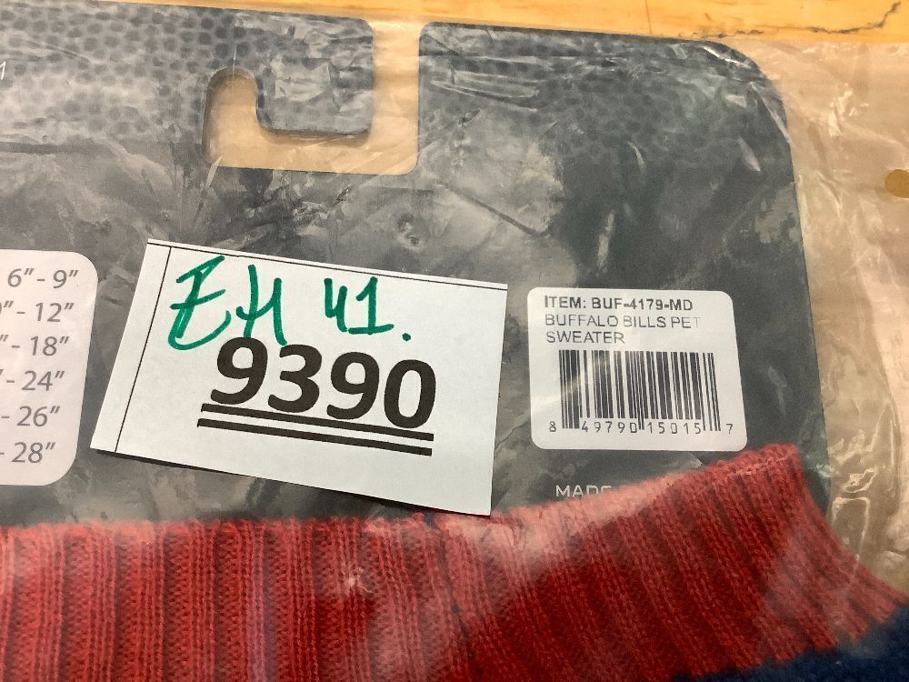 Pets First NFL Buffalo Bills Dog Sweater, Size Medium. Warm and Cozy Knit Pet Sweater with NFL Team Logo, Best Puppy Sweater for Large and Small Dogs, Team Color - Image 4 - Lot 9390