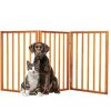 3 Panel Pet Gate -dark brown - Thumbnail 1