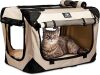 Soft-Sided Cat & Dog Pet Carrier, Large 24"x16"x16", Fits Large Cat, 2 Cats, or Medium Dog Comfortably, Great for Travel & Vet Visits, Privacy Windows, Removable Bed, Locking Zippers, Folds Flat - Thumbnail 1