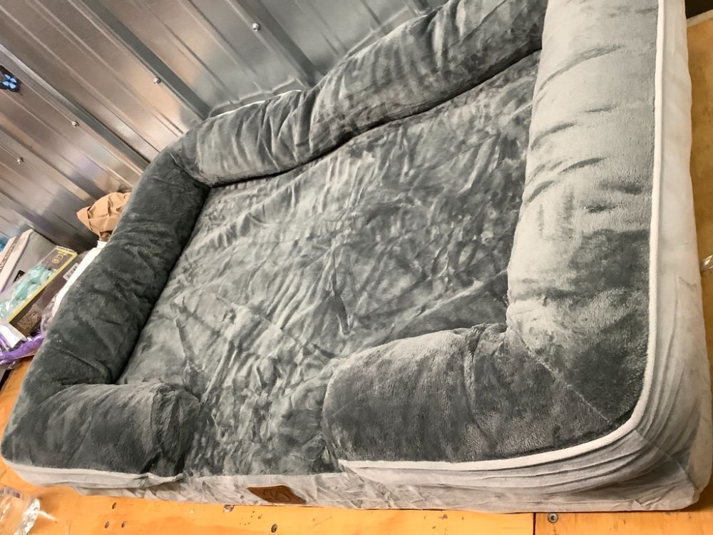 Bedsure Orthopedic Dog Beds Large Sized Dog - Washable Large Dog Cat Bed Waterproof, Comfort Dogs Couch Sofa with Washable Removable Cover, Pet Bed with Nonskid Bottom, Grey, 35" - Image 3 - Lot 9327