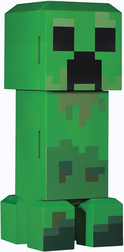 Ukonic Minecraft Legends Creeper Mini Fridge 8L – Holds 12 Cans, LED Lights, AC/DC Thermoelectric Cooler, Removable Shelves, Compact for Dorm, Office, Gaming - Image 1 - Lot 9379