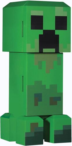 Ukonic Minecraft Legends Creeper Mini Fridge 8L – Holds 12 Cans, LED Lights, AC/DC Thermoelectric Cooler, Removable Shelves, Compact for Dorm, Office, Gaming - Lot 9379