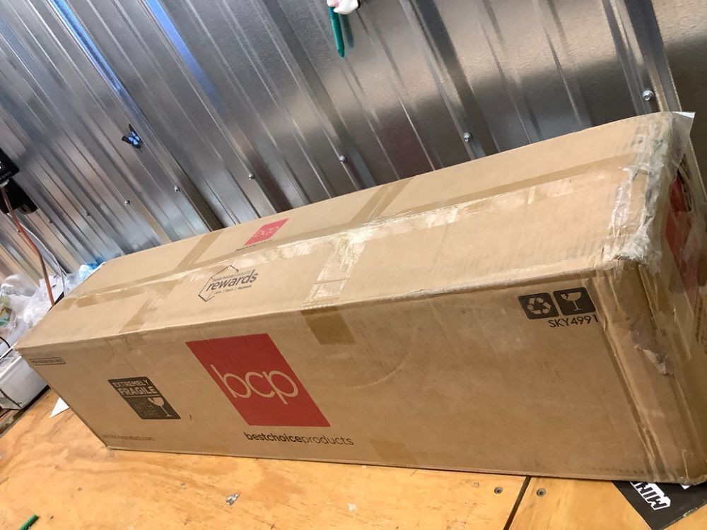 Pre-Lit Hinged Artificial White Pine Christmas Tree w/ Lights, Metal Stand - Image 2 - Lot 9399